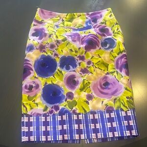 Baraschi Floral Pencil Skirt